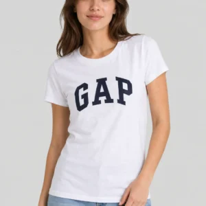 Camiseta Feminina GAP Logo Branca