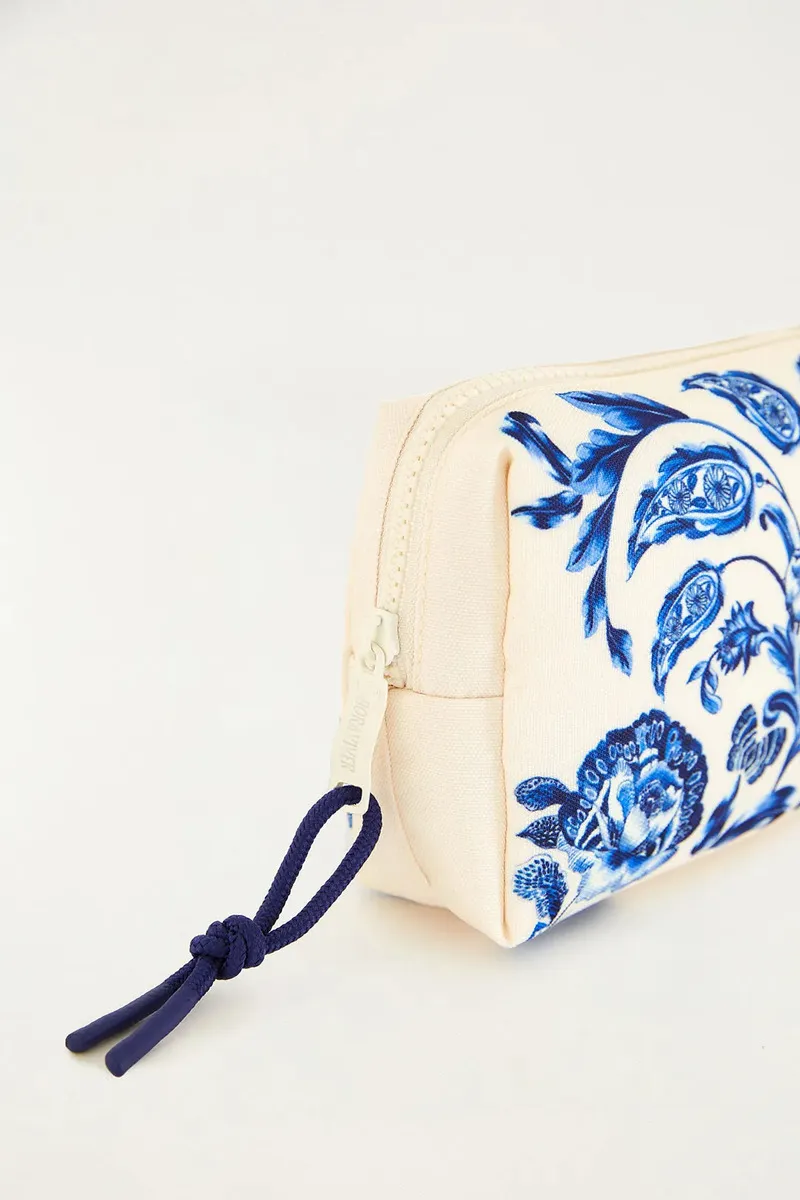 Maxi Necessaire Ora Bolas M Porcelain Branco Florido - Farm - Imagem 4