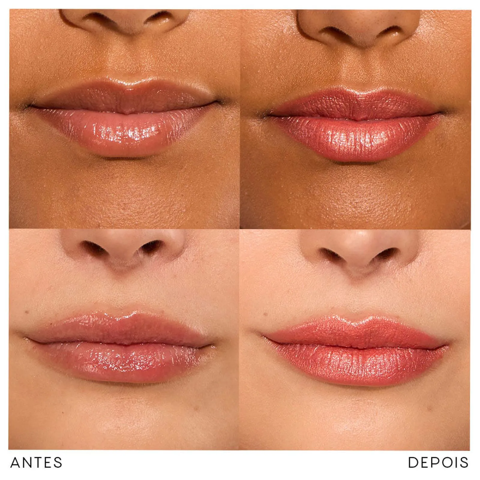 Kit Trio Glossy Rosé Pink - Paleta + Batom + Blush - Océane - Imagem 8